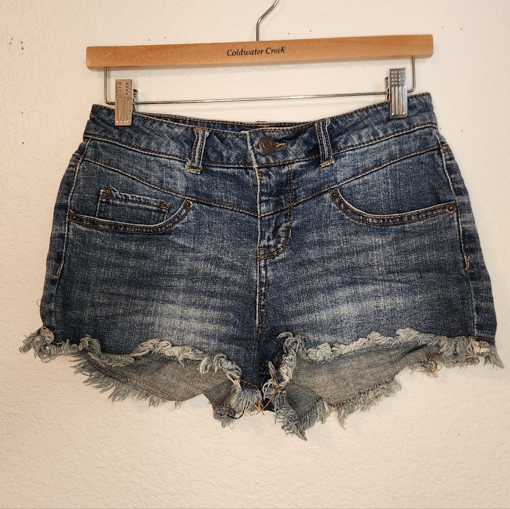 Mudd Blue Denim Jeans Shorts,‎ Jrs Size 9